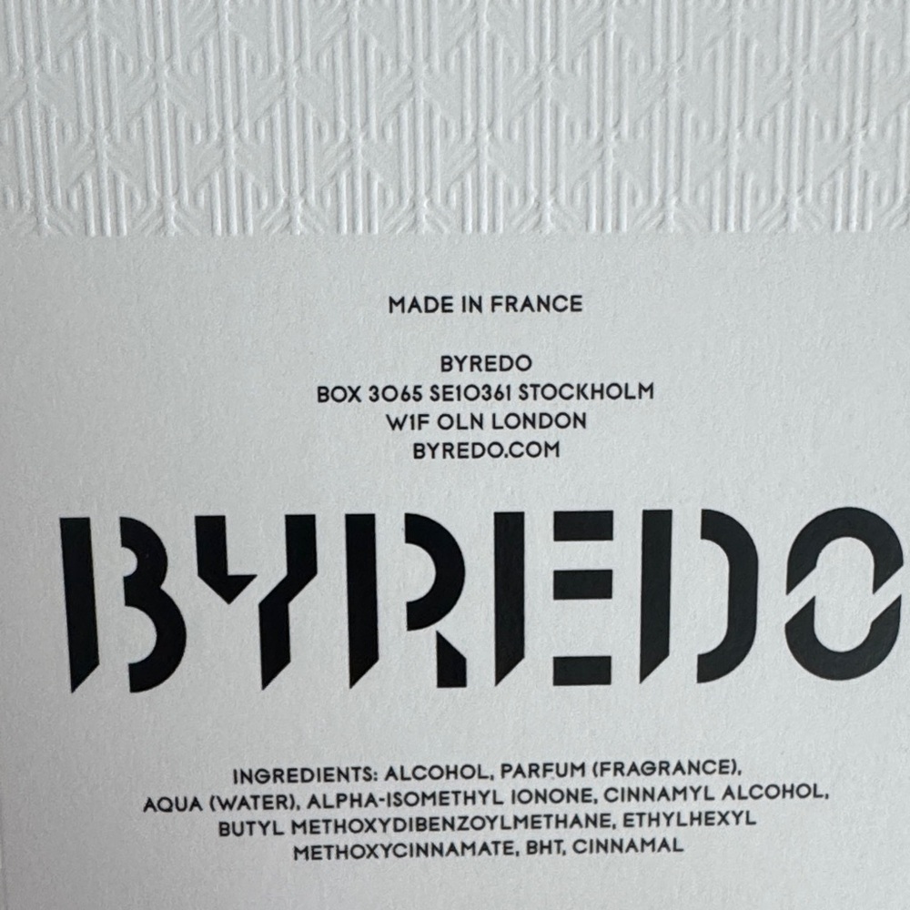 BYREDO Bibliothèque Fragrance New in Box - Picture 8 of 8
